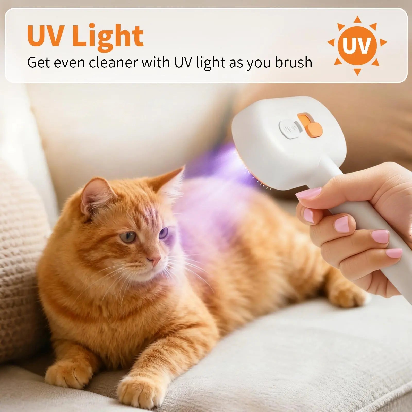 Furlyn Self-Cleaning Pet Hair Remover Brush with Spray Mist – Ultimate Grooming Tool for Dogs & Cats, One-Click Deshedding Comb, Viral TikTok Favorite for Shedding & Undercoat Removal