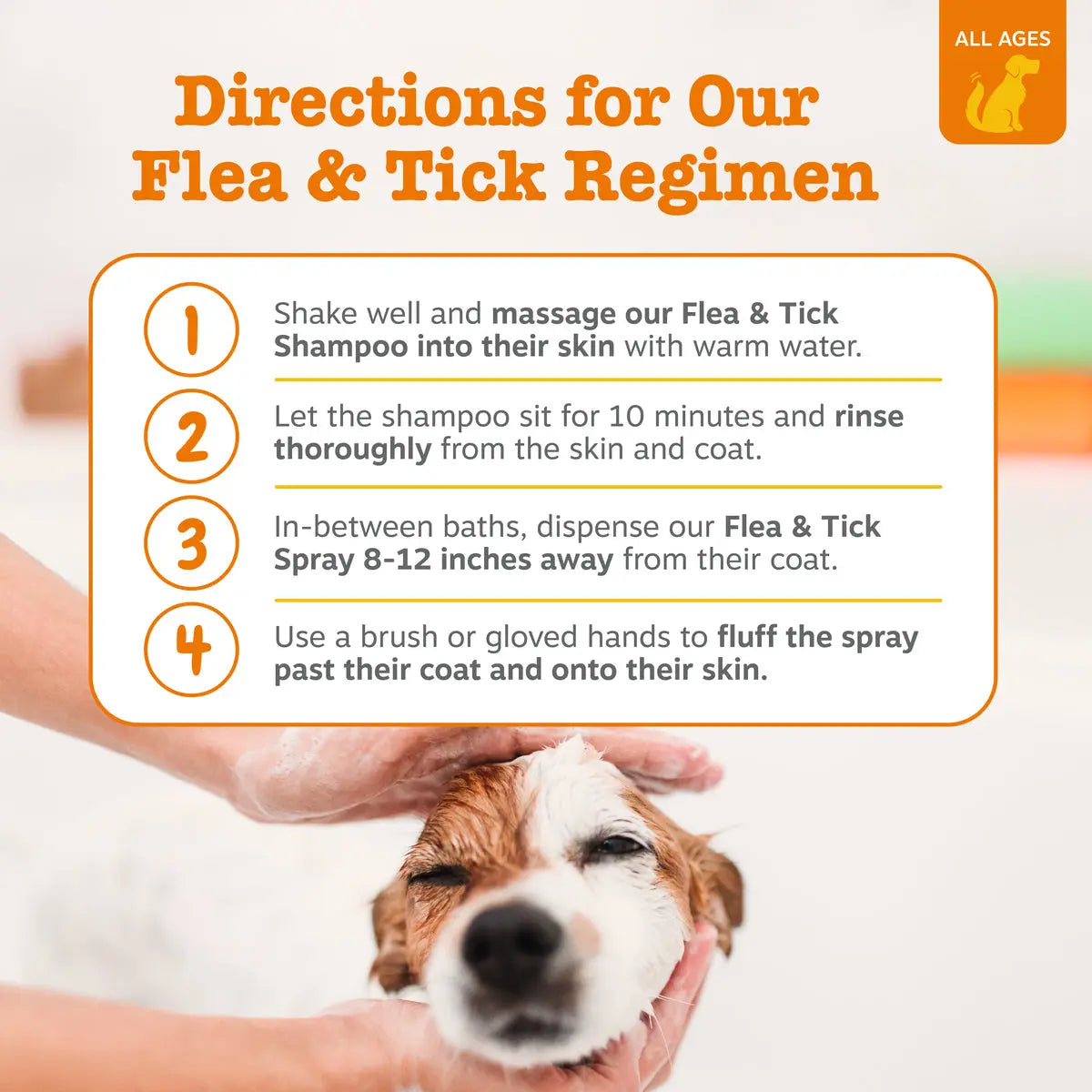 Fresh Start Pet Wash & Protect Bundle – 16 Oz Shampoo & 16 Oz Flea & Tick Spray for Happy, Healthy Pets