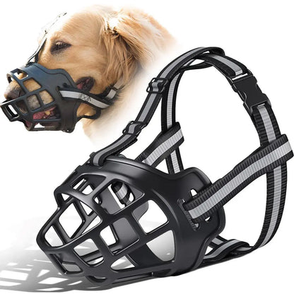 Baskerville Humane Dog Muzzle - Breathable, Adjustable, and Padded for Small Dogs - Safe Training Solution to Prevent Biting and Scavenging