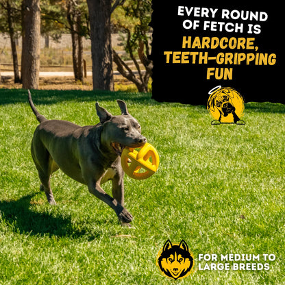 Ultimate Monster K9 Giant Halo Ball – Indestructible Oversized Dog Ball for XL & Large Breed Power Chewers